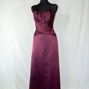 Bill Levkoff Satin Bridesmaids Gown